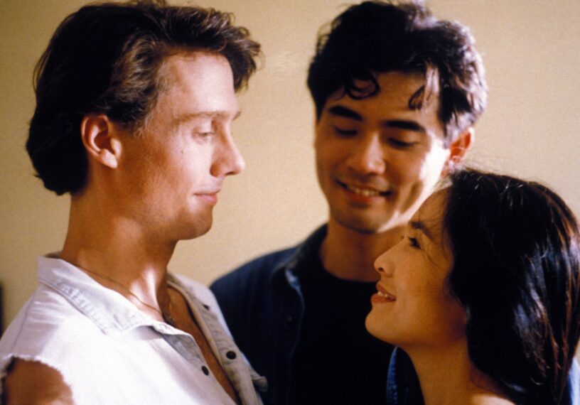 Mitchell Lichtenstein, Winston Chao, and May Chin in The Wedding Banquet