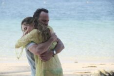 Walton Goggins and Aimee Lou Wood in 'The White Lotus' Season 3 finale