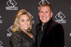 Julie Chrisley and Todd Chrisley attend the grand opening of E3 Chophouse Nashville on November 20, 2019