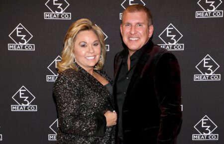 Julie Chrisley and Todd Chrisley attend the grand opening of E3 Chophouse Nashville on November 20, 2019