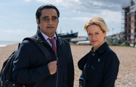 Sunny Khan (Sanjeev Bhaskar), Jess James (Sinéad Keenan) in 'Unforgotten' Season 6