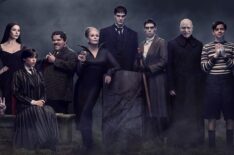 Catherine Zeta Jones, Luis Guzman, Joanna Lumley, Joonas Suotamo, Fred Armisen, and Isaac Ordonez in ' Wednesday' Season 2