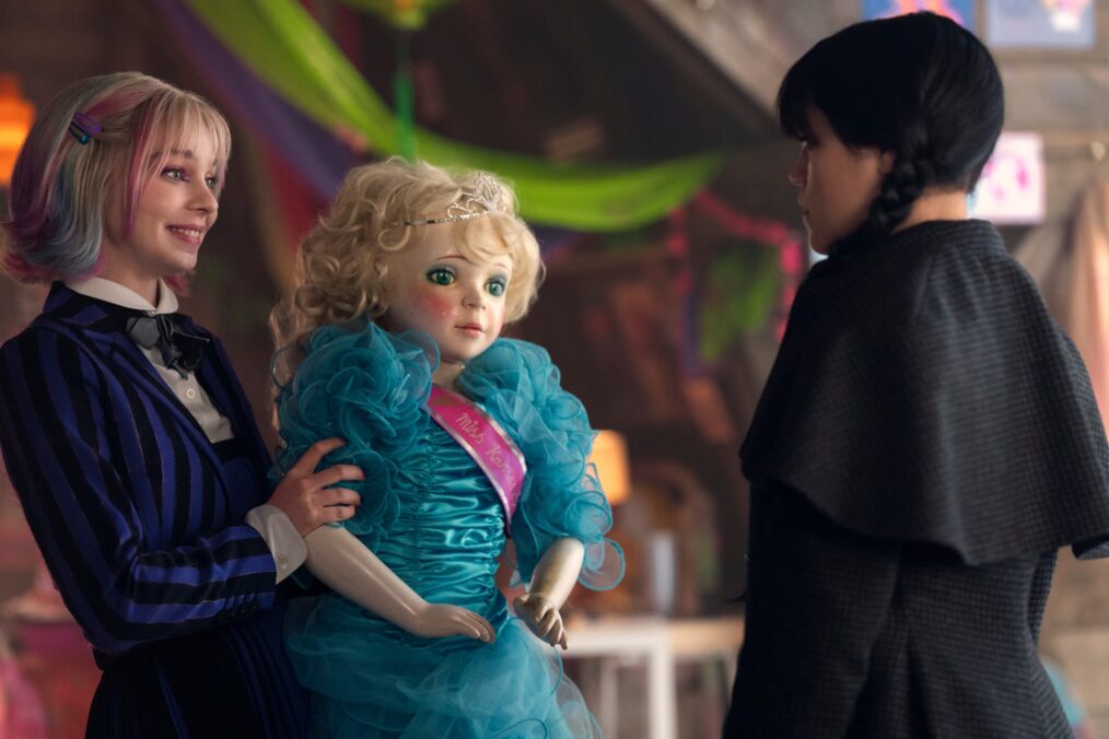 Emma Myers and Jenna Ortega in 'Wednesday' Season 2