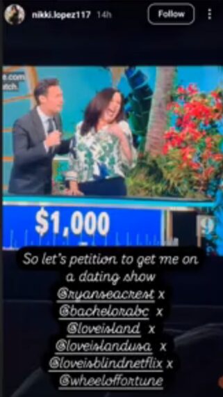 Wheel of Fortune contestant Nikki Lopez on April 15, 2025