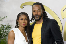 Emayatzy Corinealdi and McKinley Freeman of Reasonable Doubt at the 2025 Disney upfronts
