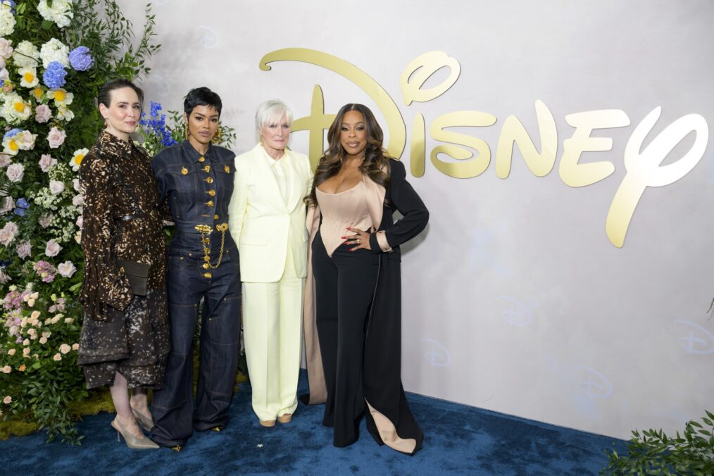CORPORATE - The Disney Advertising Upfront is a showcase event that brings together all the content corners of The Walt Disney Company on one stage. On Tuesday, May 13, 2025 at North Javits in New York City, an incredible roster of all-star talent will tout their connections to storytelling, Disney, and each other while showcasing their latest projects for the upcoming year. (Disney/Pawel Kaminski) SARAH PAULSON, TEYANA TAYLOR, GLENN CLOSE, NIECY NASH