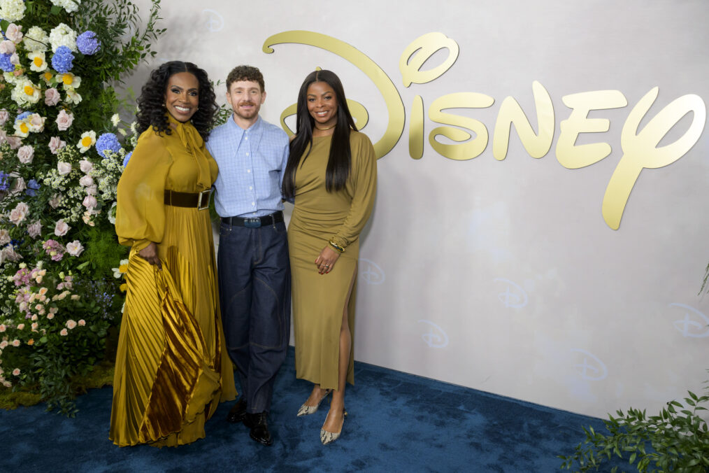 CORPORATE - The Disney Advertising Upfront is a showcase event that brings together all the content corners of The Walt Disney Company on one stage. On Tuesday, May 13, 2025 at North Javits in New York City, an incredible roster of all-star talent will tout their connections to storytelling, Disney, and each other while showcasing their latest projects for the upcoming year. (Disney/Pawel Kaminski) SHERYL LEE RALPH, CHRIS PERFETTI, JANELLE JAMES