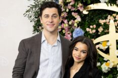 David Henrie and Janice Leann Brown of Wizards Beyond Waverly Place at the 2025 Disney upfronts