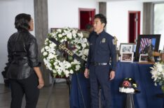 Angela Bassett as Athena and Kenneth Choi as Chimney — '9-1-1' Season 8 Episode 16 'The Last Alarm'