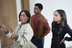 Angela Bassett as Athena, Elijah M. Cooper as Harry, and Corinne Massiah as May — '9-1-1' Season 8 Episode 17 'Don't Drink the Water'