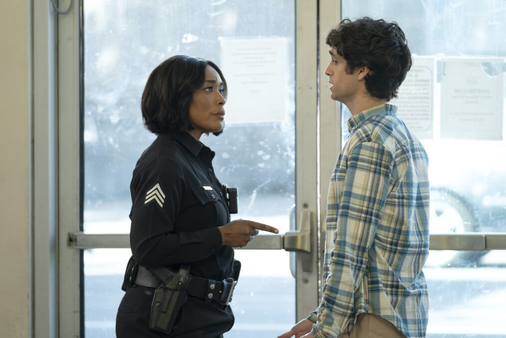 Angela Bassett as Athena and Sam Roach as Graham Key — '9-1-1' Season 8 Episode 17 