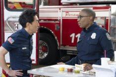 Kenneth Choi as Chimney and Aisha Hinds as Hen — '9-1-1' Season 8 Episode 17 'Don't Drink the Water'