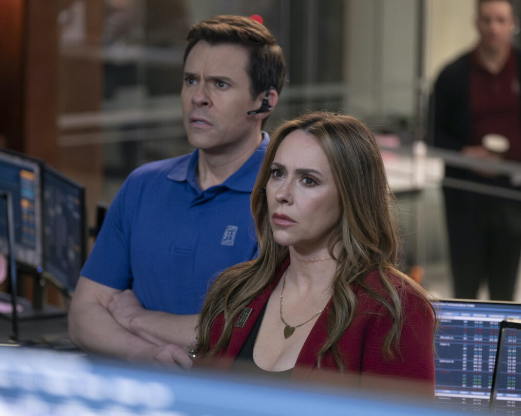 Bryan Safi as Josh and Jennifer Love Hewitt as Maddie — '9-1-1' Season 8 Episode 17 