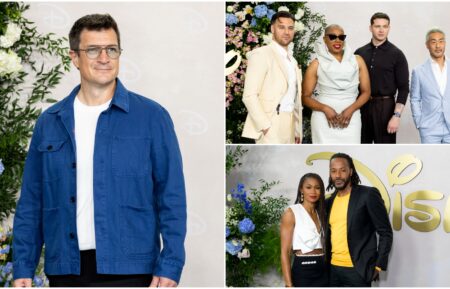 Nathan Fillion, the cast of 9-1-1 at Disney Upfronts Red Carpet