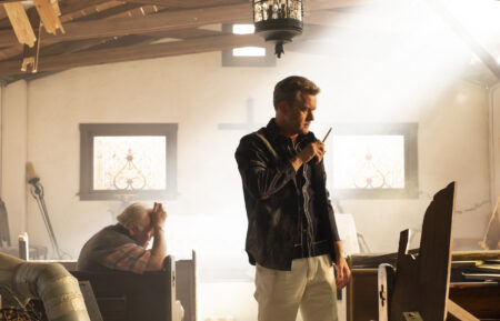 Jim O'Heir and Joshua Jackson in Doctor Odyssey - 'The Wave, Part 2'