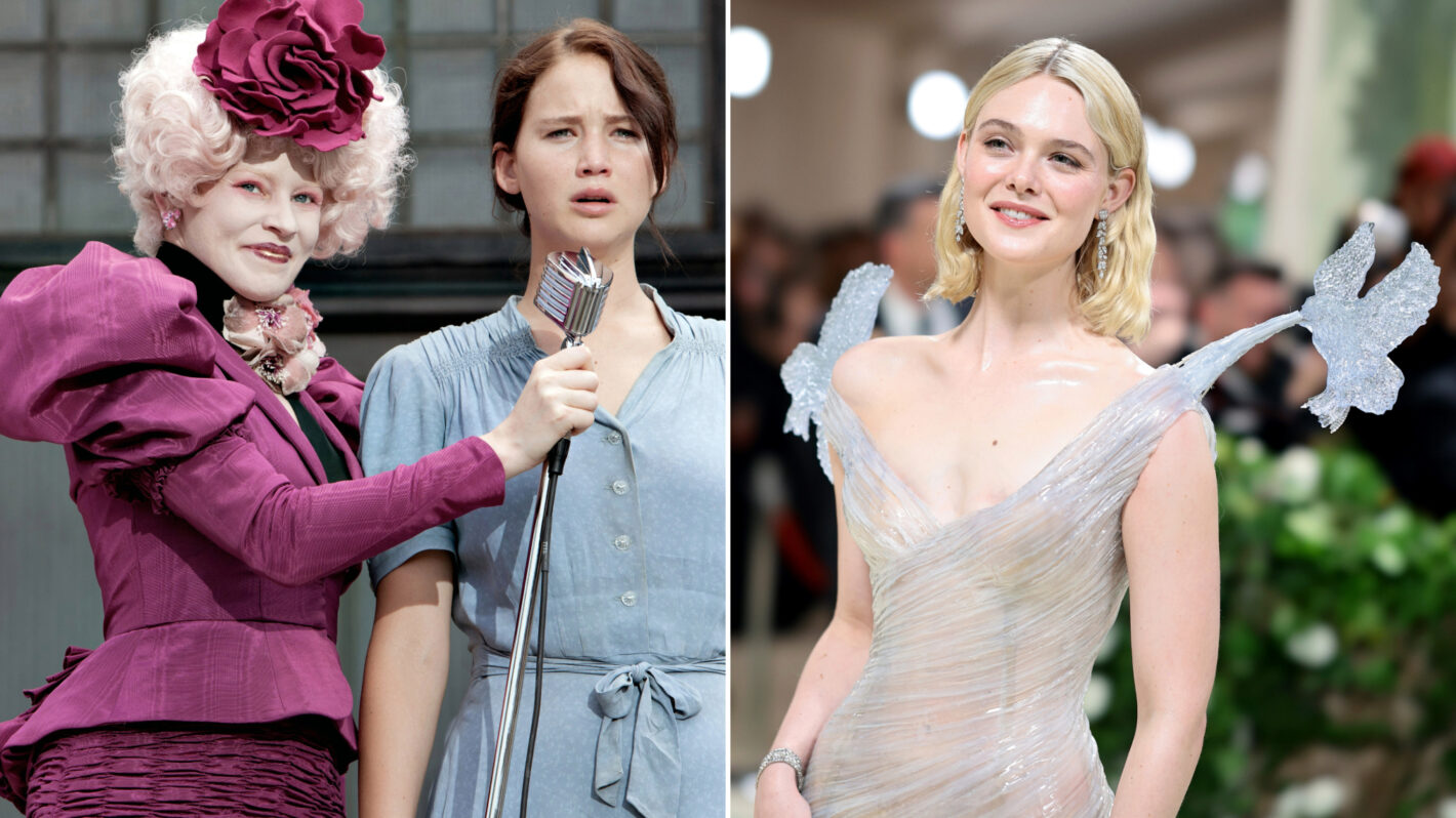 Elle Fanning as Effie Trinket