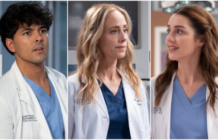 Niko Terho, Kim Raver, and Adelaide Kaine on Grey's Anatomy