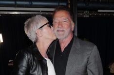 Jamie Lee Curtis and Arnold Schwarzenegger attend Amazon's Upfront 2025 Presentation at Beacon Theatre on May 12, 2025 in New York City. (Photo by Craig Barritt/Getty Images for Amazon)