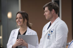 Camilla Luddington and Chris Carmack in Grey's Anatomy