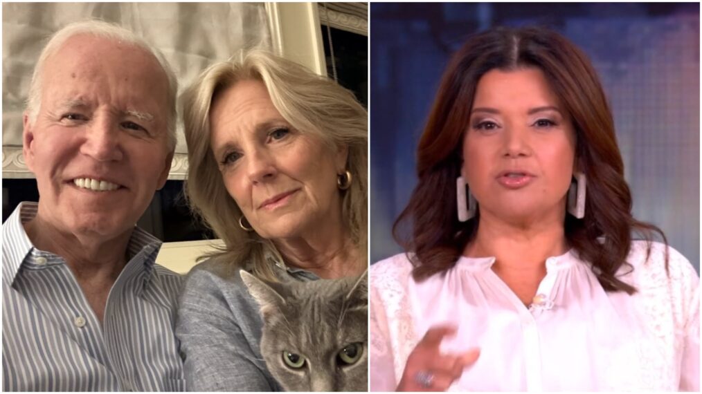 Joe and Jill Biden and Ana Navarro