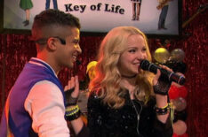 Jordan Fisher as Holden and Dove Cameron as Liv in Liv and Maddie