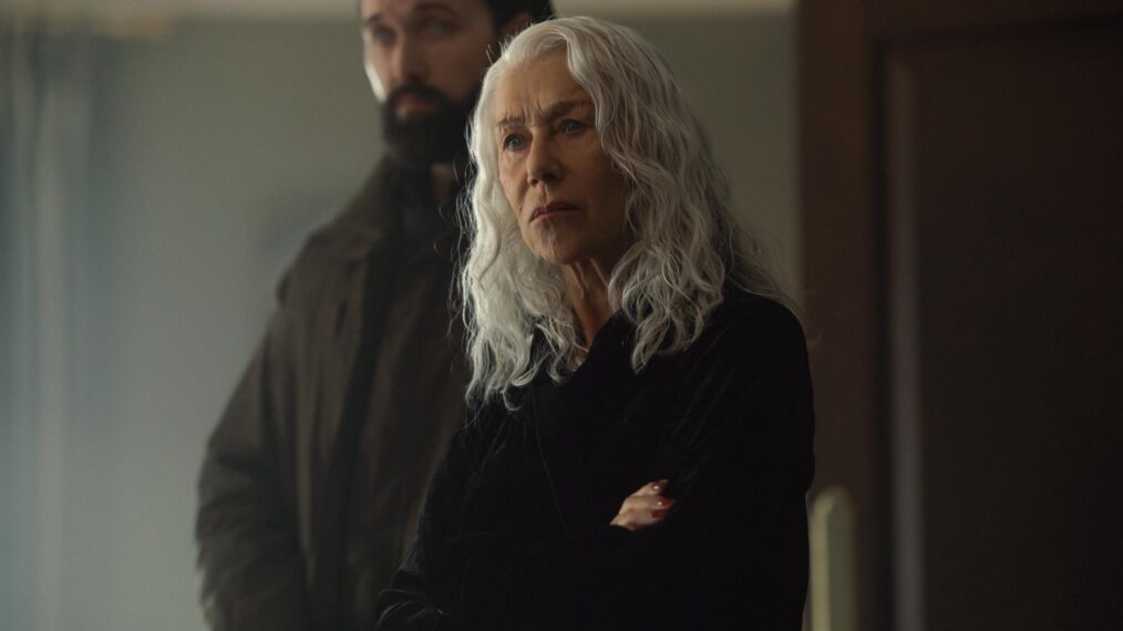Emmett J Scanlan as Paul and Helen Mirren as Maeve Harrigan in Mobland - episode 3, season 1