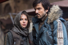Felicity Jones and Diego Luna in Rogue One: A Star Wars Story
