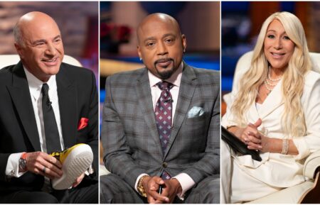 Kevin O'Leary, Daymond John, and Lori Greiner on Shark Tank
