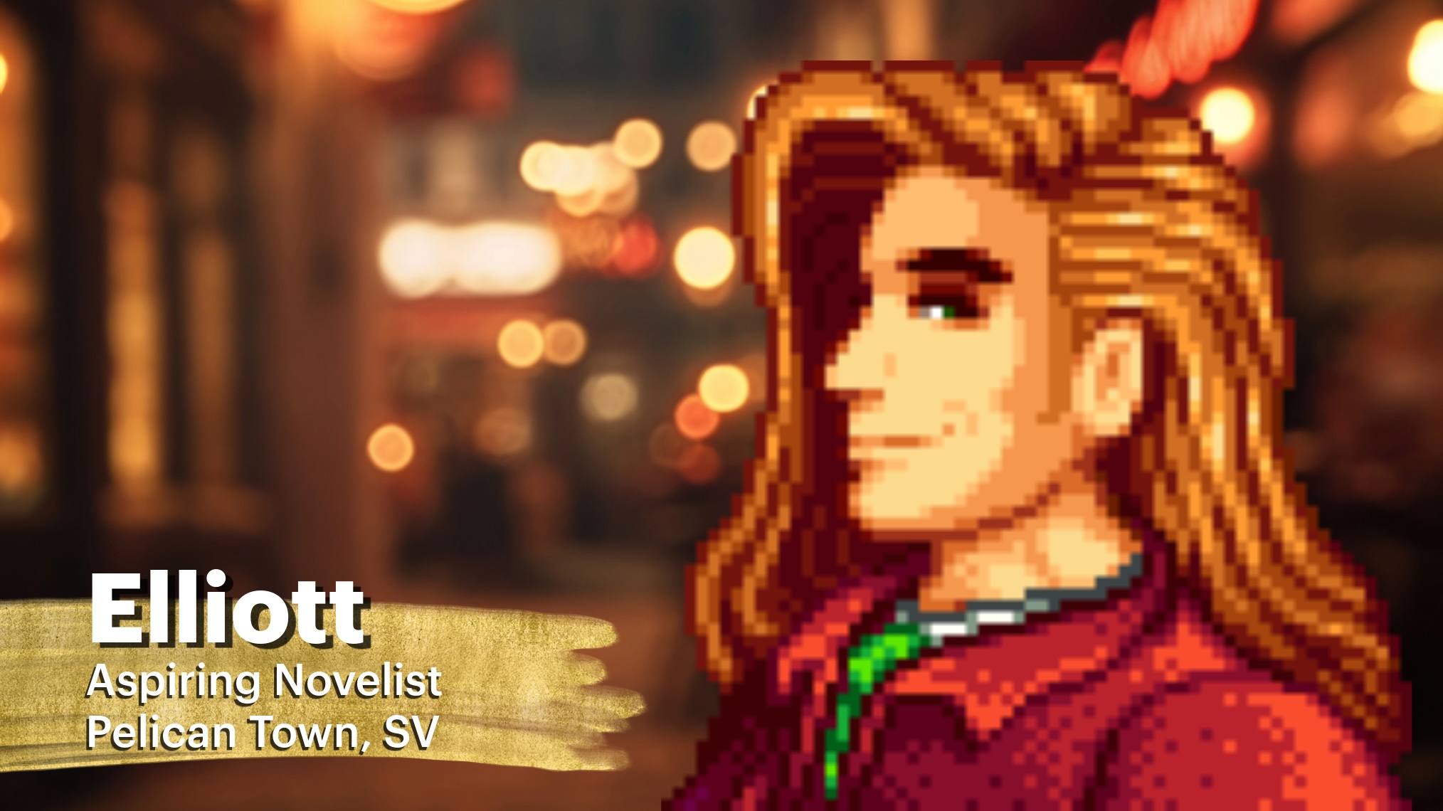 Elliott in Stardew Valley