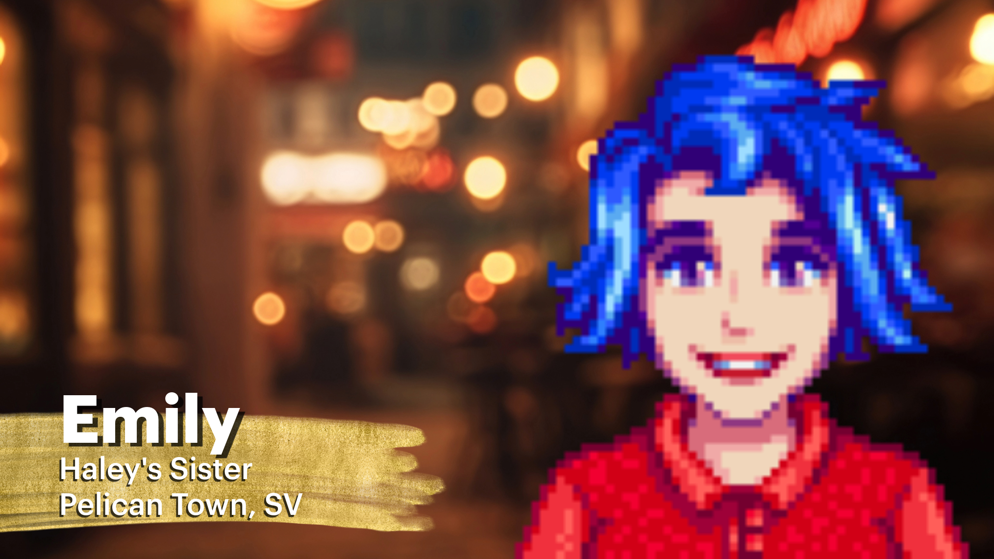 Emily in Stardew Valley