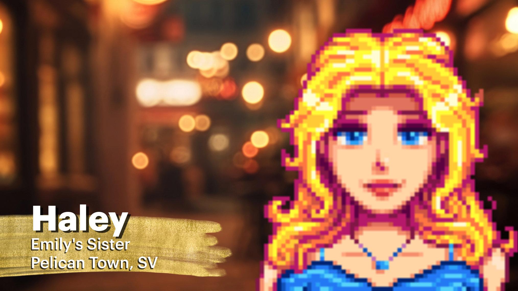 Haley in Stardew Valley