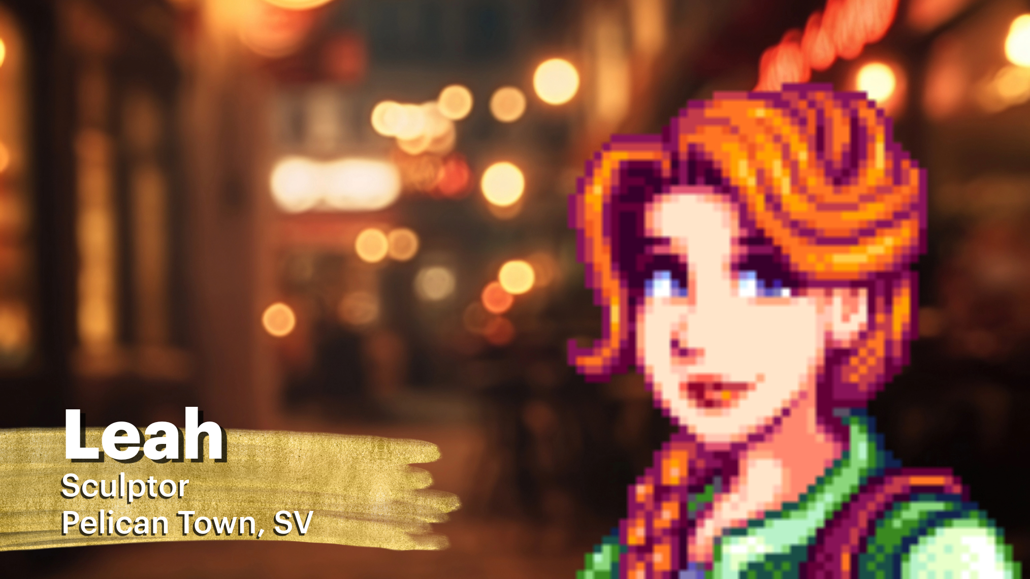 Leah in Stardew Valley