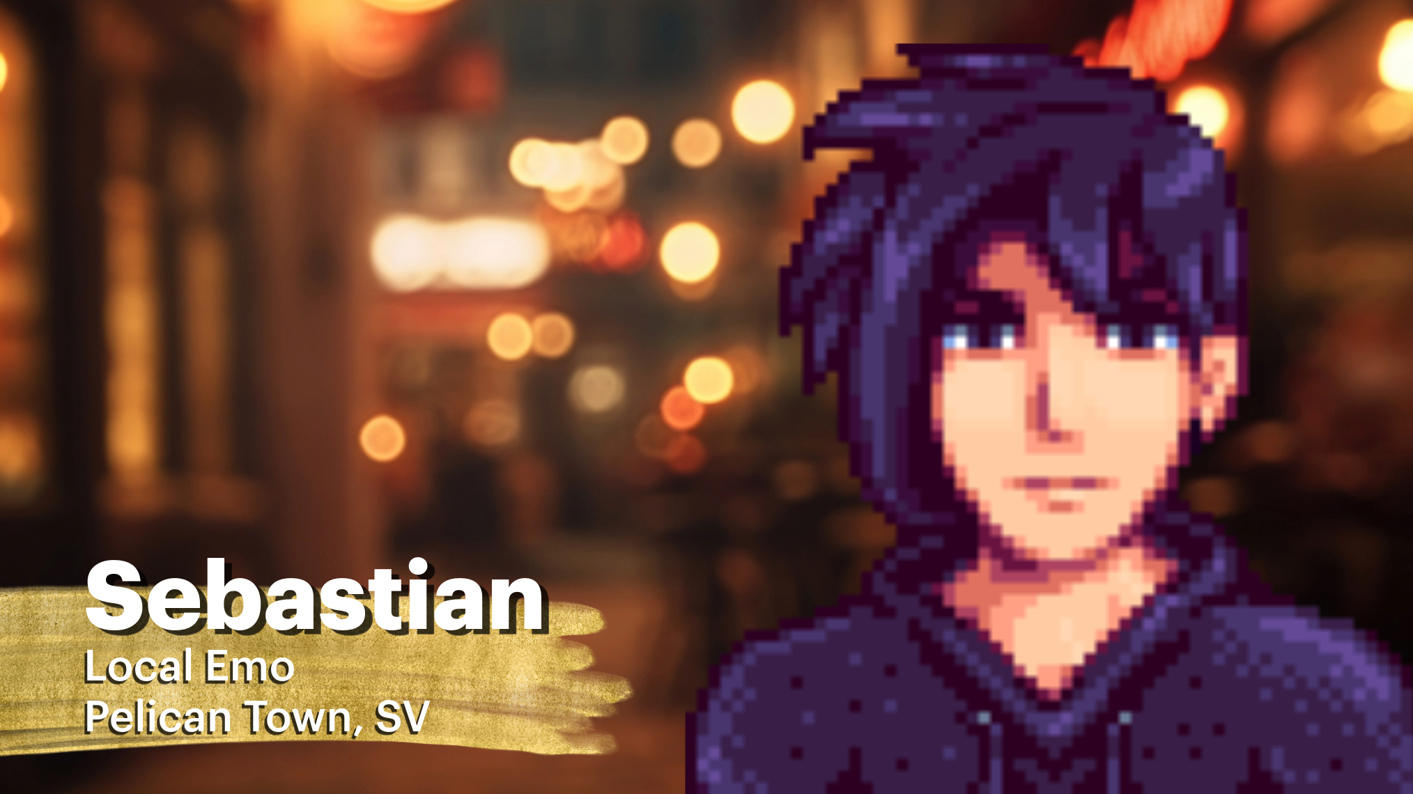 Sebastian in Stardew Valley