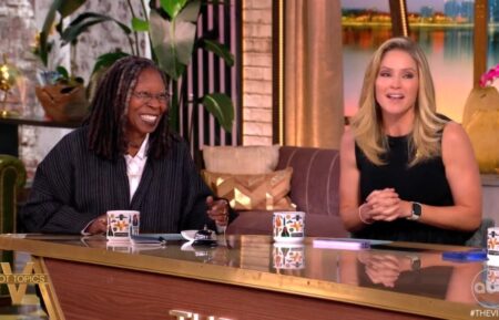 Whoopi Goldberg and Sara Haines on The View