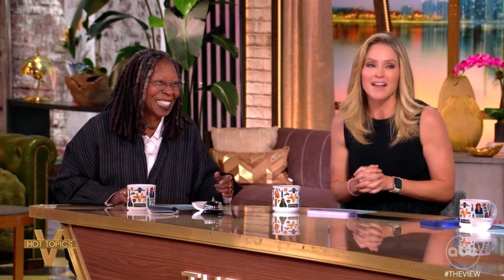 Whoopi Goldberg and Sara Haines on The View