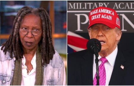 Whoopi Goldberg and Donald Trump