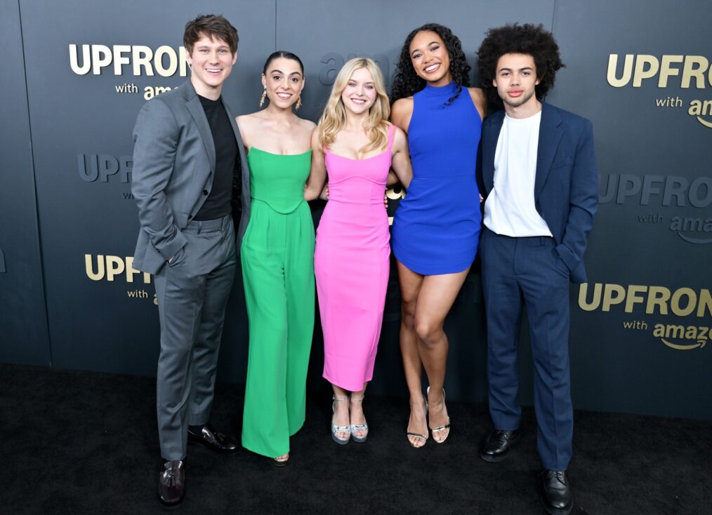 Jacob Moskovitz, Lauren Neustadter, Gabrielle Policano, Lexi Minetree, Zac Looker and Chandler Kinney of Elle attend Amazon's Upfront 2025 Presentation at Beacon Theatre on May 12, 2025 in New York City