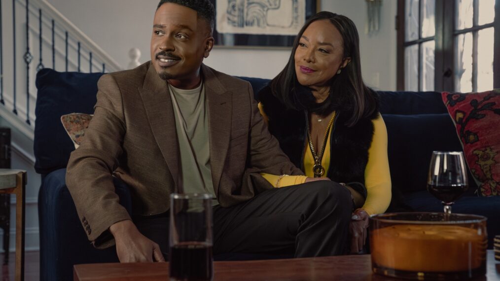 Jason Weaver as Shaad and Lynn Whitfield as Alicia in season 6, episode 16 of The Chi - 'Checkmate'