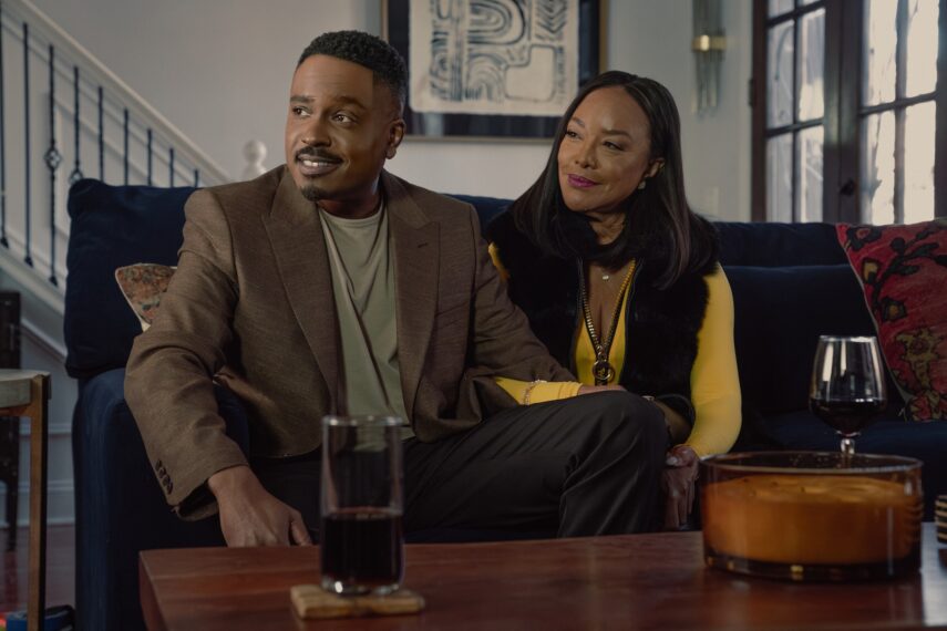 Jason Weaver as Shaad and Lynn Whitfield as Alicia in season 6, episode 16 of The Chi - 'Checkmate'