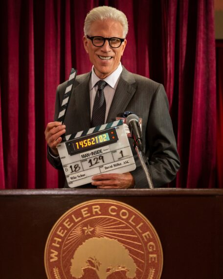 Ted Danson behind the scenes of 'A Man on the Inside' Season 2