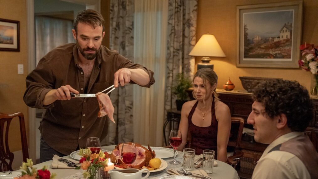 Charlie Cox, Lucy Freyer, and Malik Elassal in 'Adults'