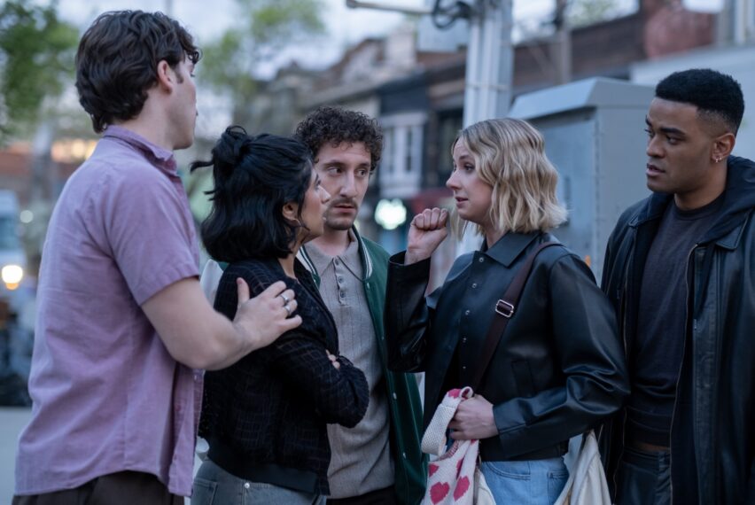 Jack Innanen, Amita Rao, Malik Elassal, Lucy Freyer, and Owen Thiele in 'Adults' Season 1 