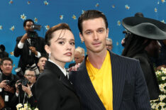 Aimee Lou Wood and Patrick Schwarzenegger attend the 2025 Met Gala