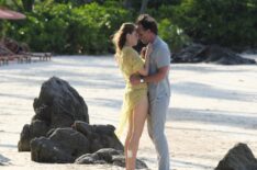 Aimee Lou Wood and Walton Goggins on White lotus