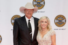 Singer-songwriter Alan Jackson and Denise Jackson attend the Country Music Hall of Fame and Museum Medallion Ceremony