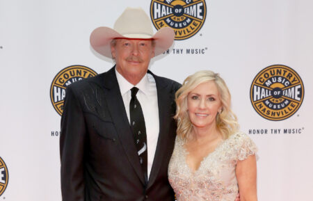 Singer-songwriter Alan Jackson and Denise Jackson attend the Country Music Hall of Fame and Museum Medallion Ceremony