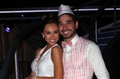 Alexis Ren and Alan Bersten pose at 'Dancing with the Stars' Season 25 at CBS Televison City on September 24, 2018 in Los Angeles, California.