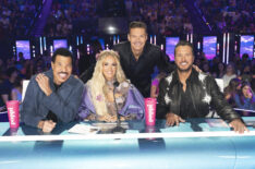 Lionel Richie, Carrie Underwood, Luke Bryan, and Ryan Seacrest on American Idol