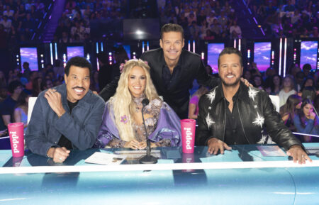 Lionel Richie, Carrie Underwood, Luke Bryan, and Ryan Seacrest on American Idol