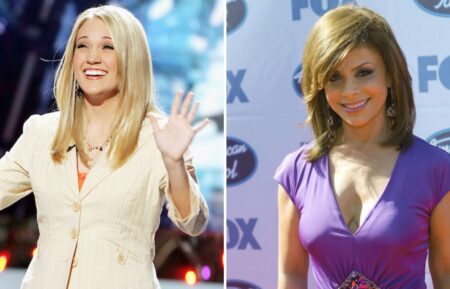 Carrie Underwood sings at the